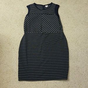 Merona Dress  Navy and Gray
